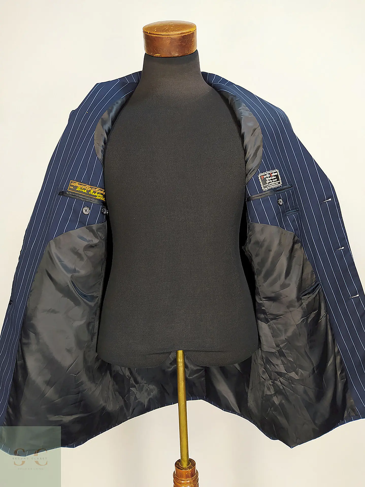 Blazer Pacific Fashion Azul Rayas Talla L 9