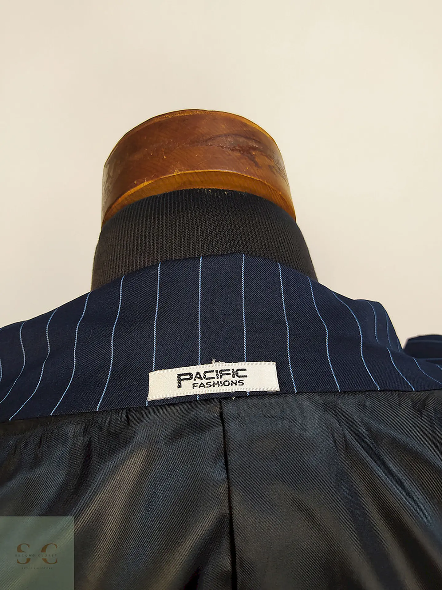 Blazer Pacific Fashion Azul Rayas Talla L 11