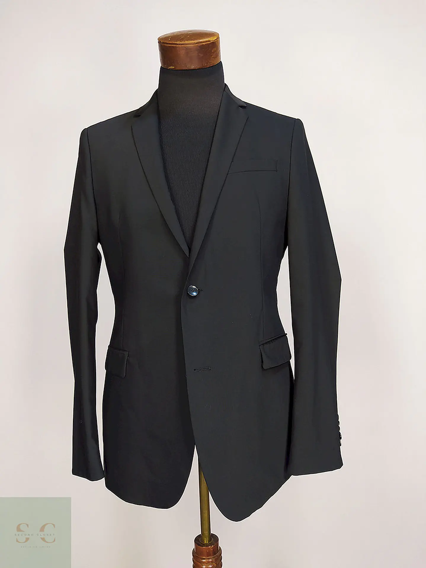 Blazer Strellson Negro Lana Poliéster Elastano Techno Wool Talla SM 1