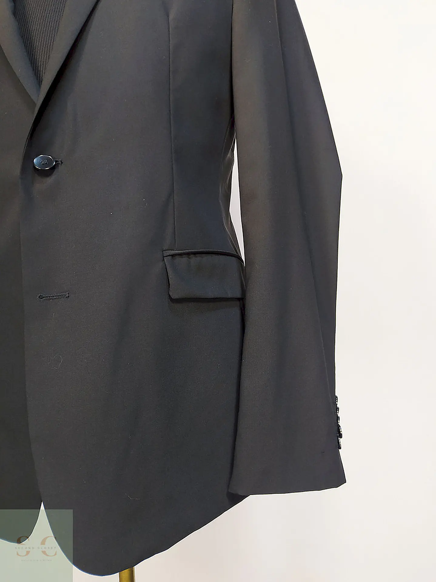 Blazer Strellson Negro Lana Poliéster Elastano Techno Wool Talla SM 3