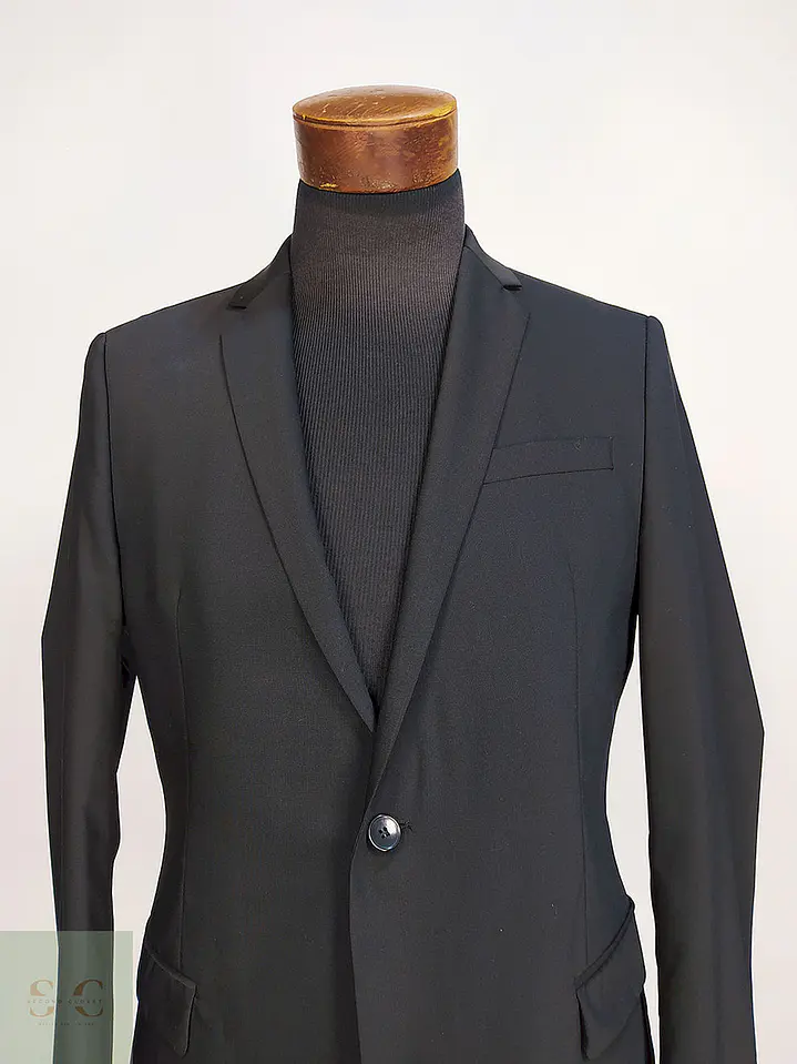 Blazer Strellson Negro Lana Poliéster Elastano Techno Wool Talla SM 4