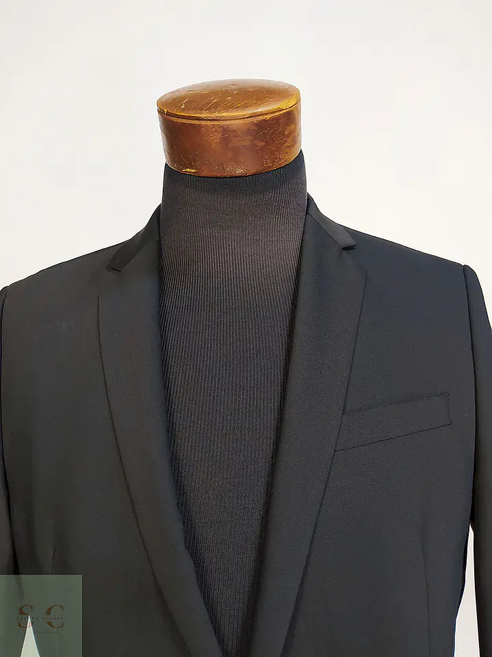 Blazer Strellson Negro Lana Poliéster Elastano Techno Wool Talla SM 5