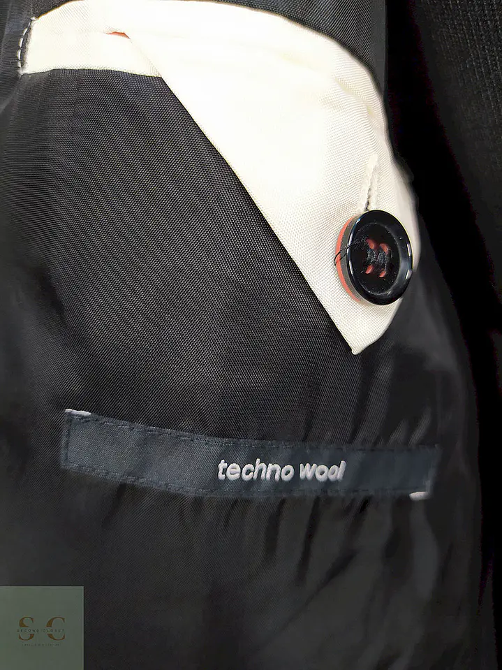 Blazer Strellson Negro Lana Poliéster Elastano Techno Wool Talla SM 9