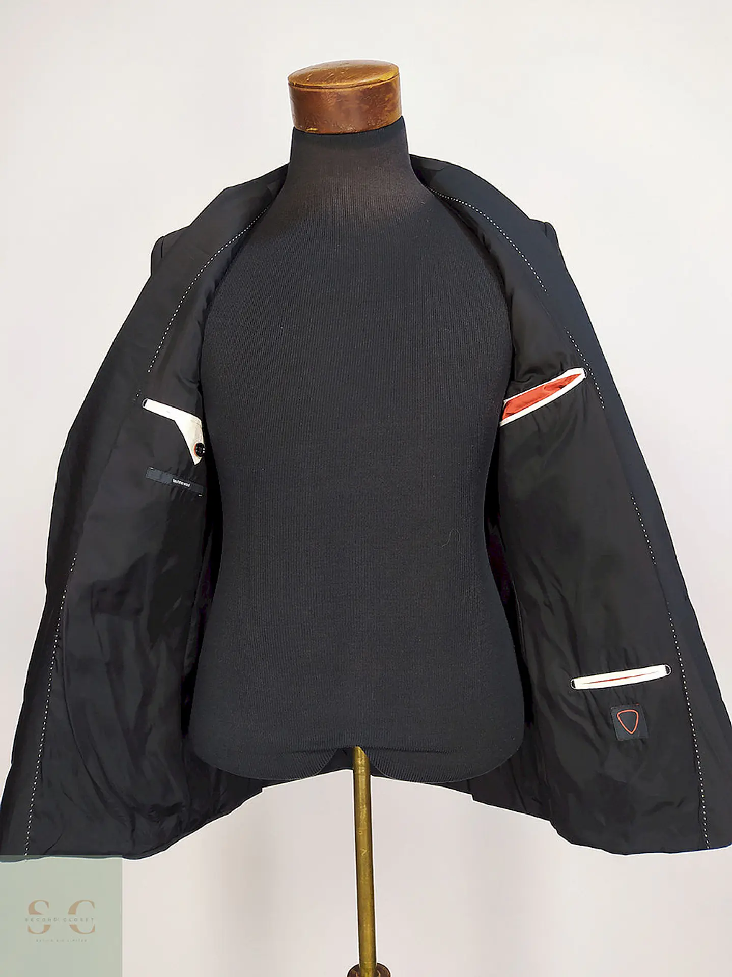 Blazer Strellson Negro Lana Poliéster Elastano Techno Wool Talla SM 10