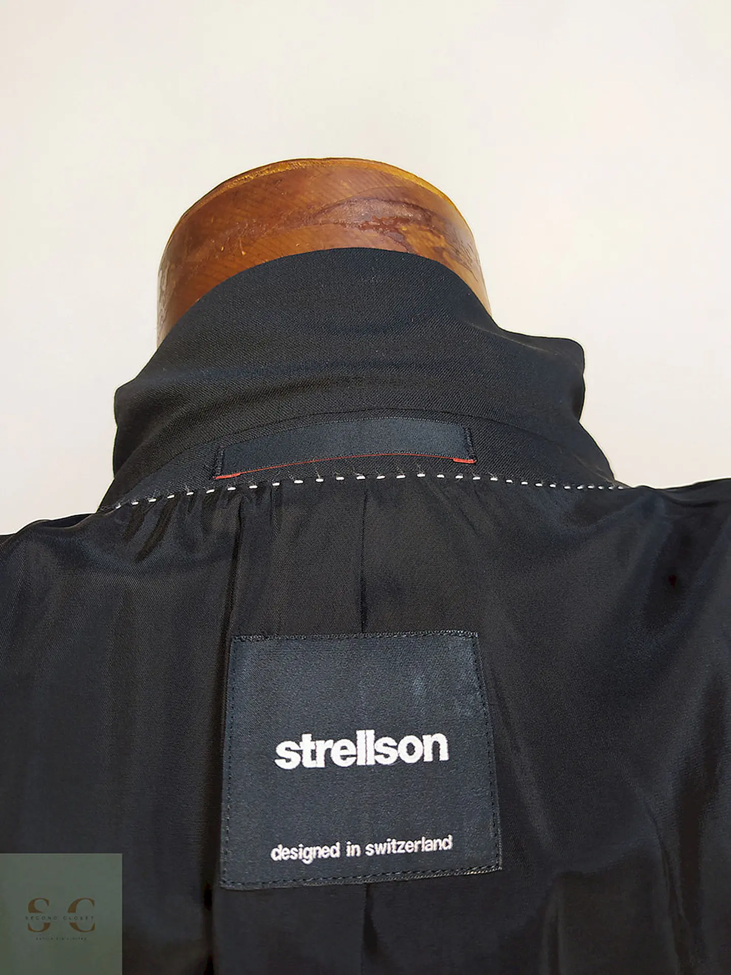 Blazer Strellson Negro Lana Poliéster Elastano Techno Wool Talla SM 12