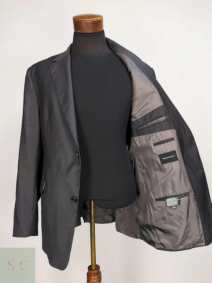 Blazer Westbury Plomo 100% Lana Virgem Super 100 Marlane Talla XL 11