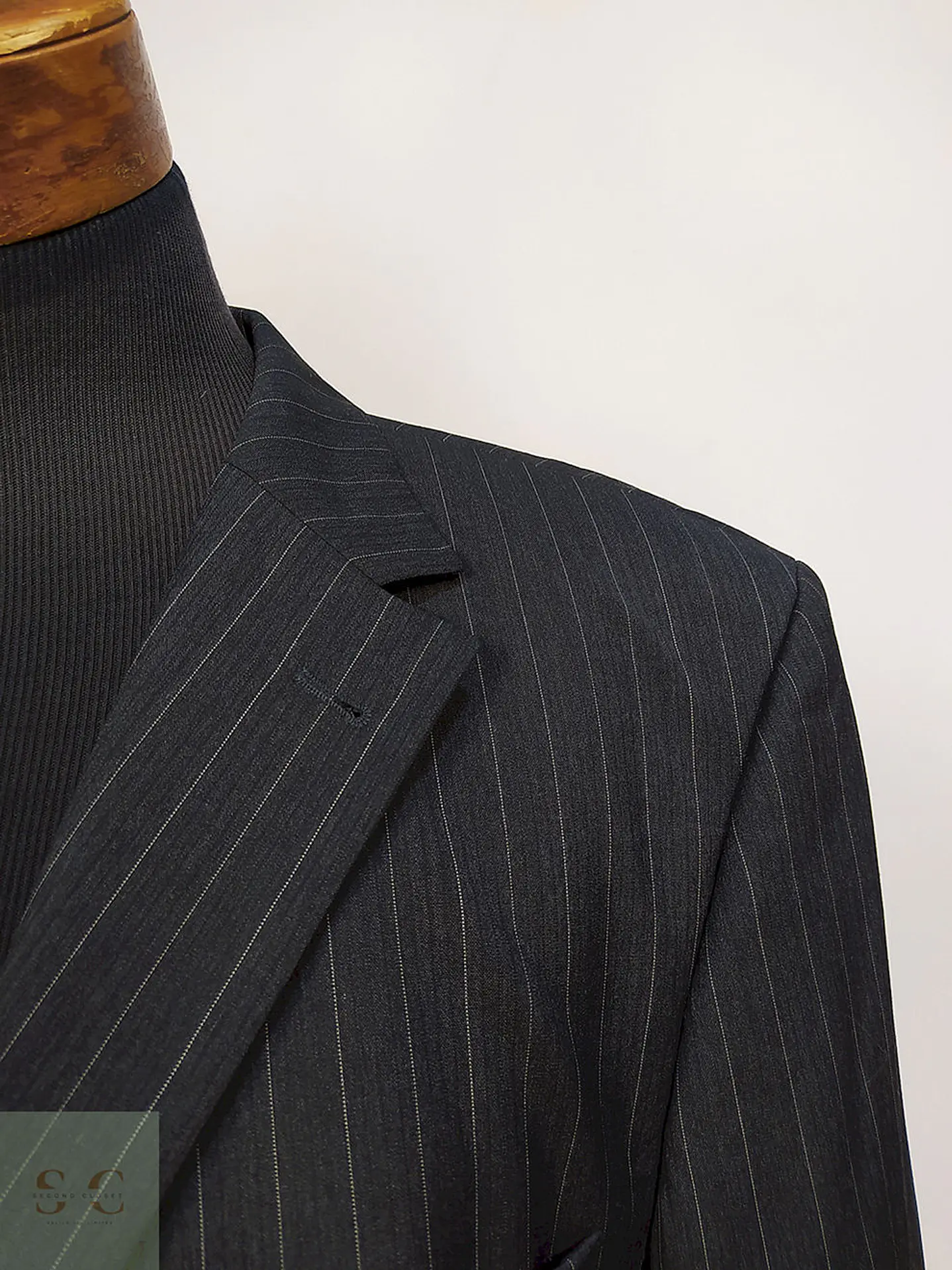 Blazer Roy Robson Plomo Rayas 100% Lana Virgem Cerruti 1881 Italiano Talla XL 6
