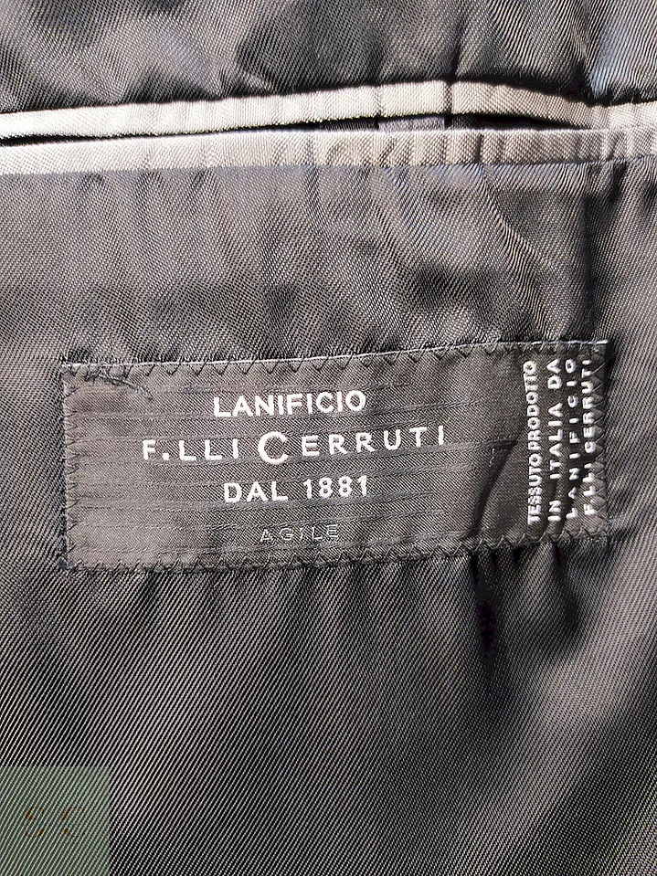 Blazer Roy Robson Plomo Rayas 100% Lana Virgem Cerruti 1881 Italiano Talla XL 8