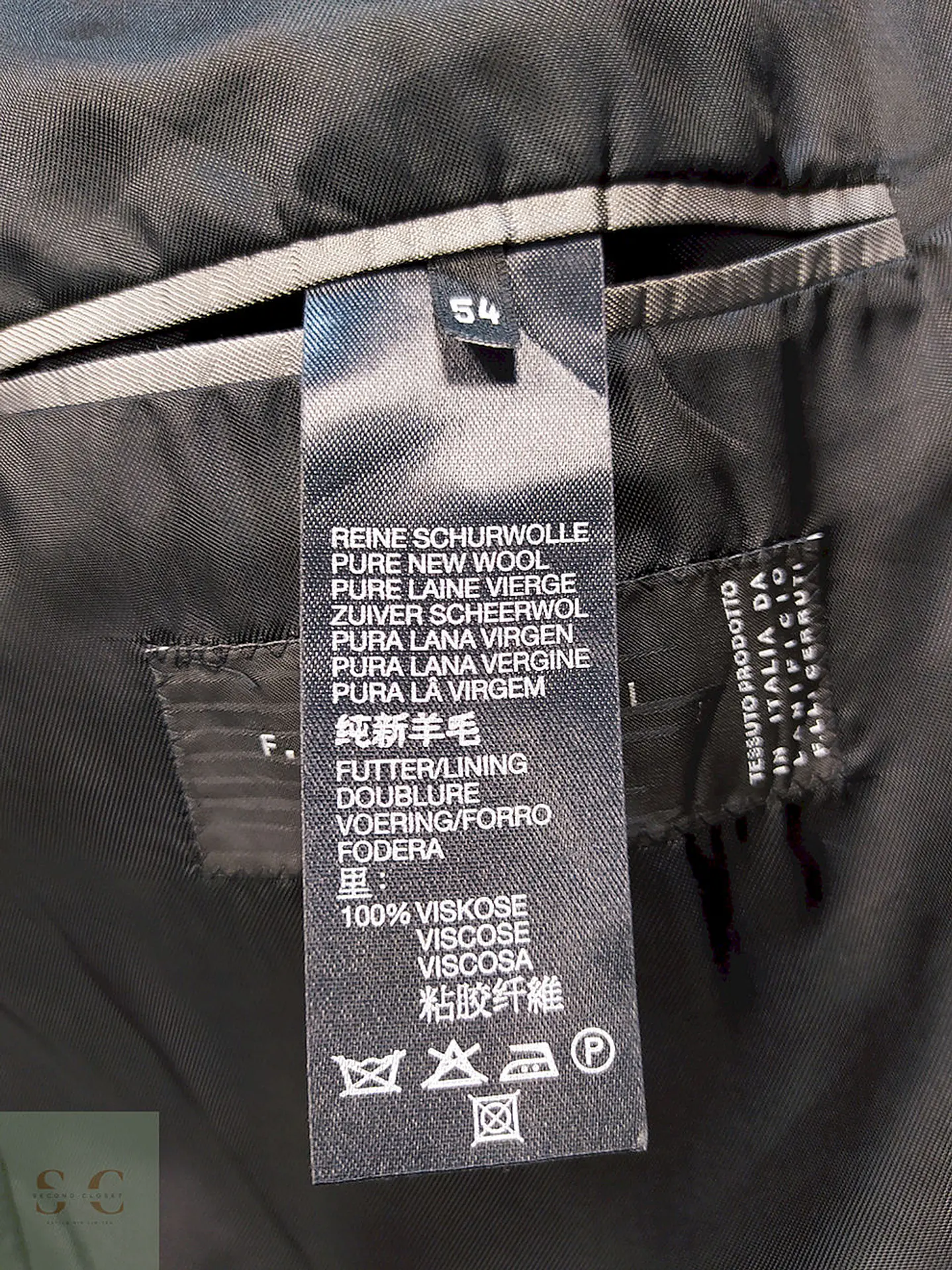 Blazer Roy Robson Plomo Rayas 100% Lana Virgem Cerruti 1881 Italiano Talla XL 10