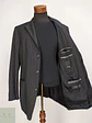 Blazer Roy Robson Plomo Rayas 100% Lana Virgem Cerruti 1881 Italiano Talla XL - Miniatura 11
