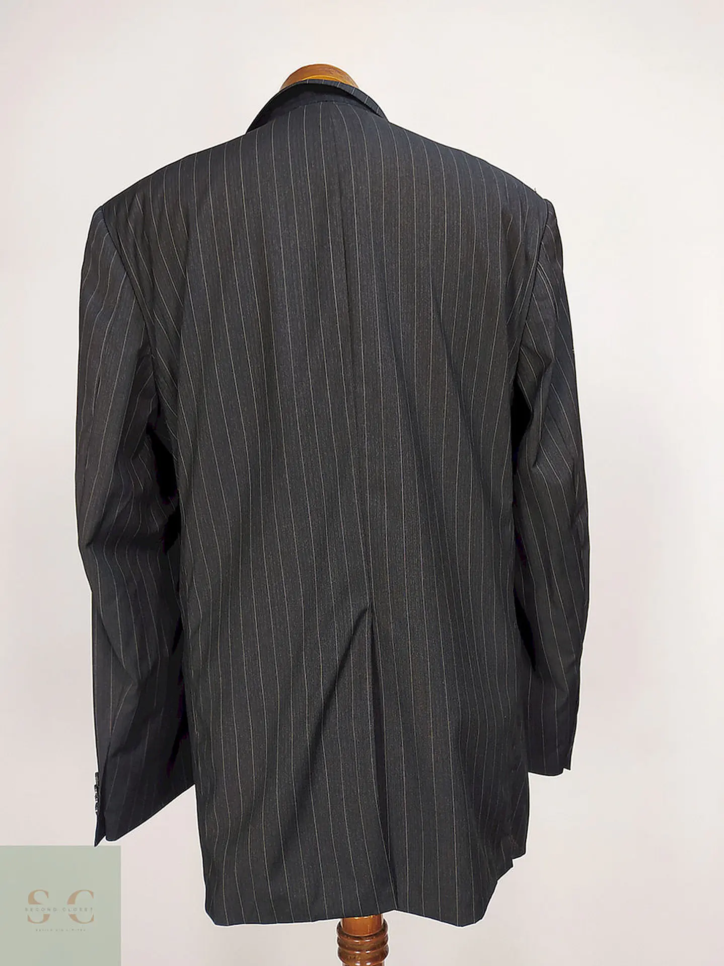 Blazer Roy Robson Plomo Rayas 100% Lana Virgem Cerruti 1881 Italiano Talla XL 13