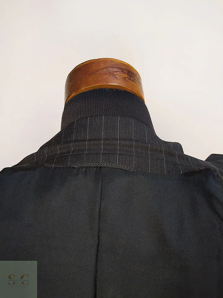 Blazer Roy Robson Plomo Rayas 100% Lana Virgem Cerruti 1881 Italiano Talla XL 14