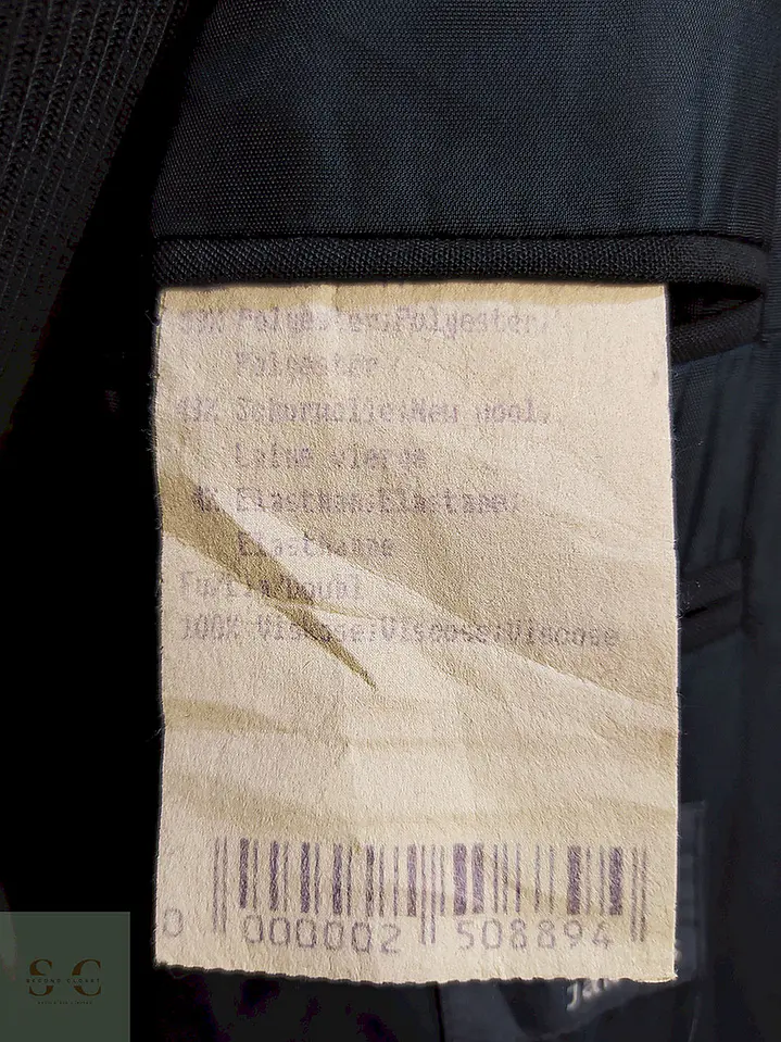 Blazer Jake Negro Lana Virgen Poliéster Elastano Talla L 8