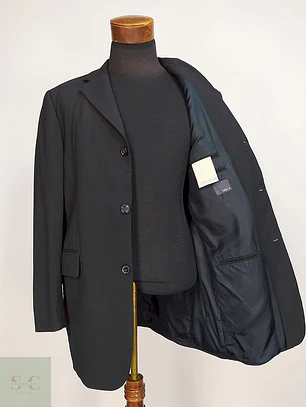 Blazer Jake Negro Lana Virgen Talla L
