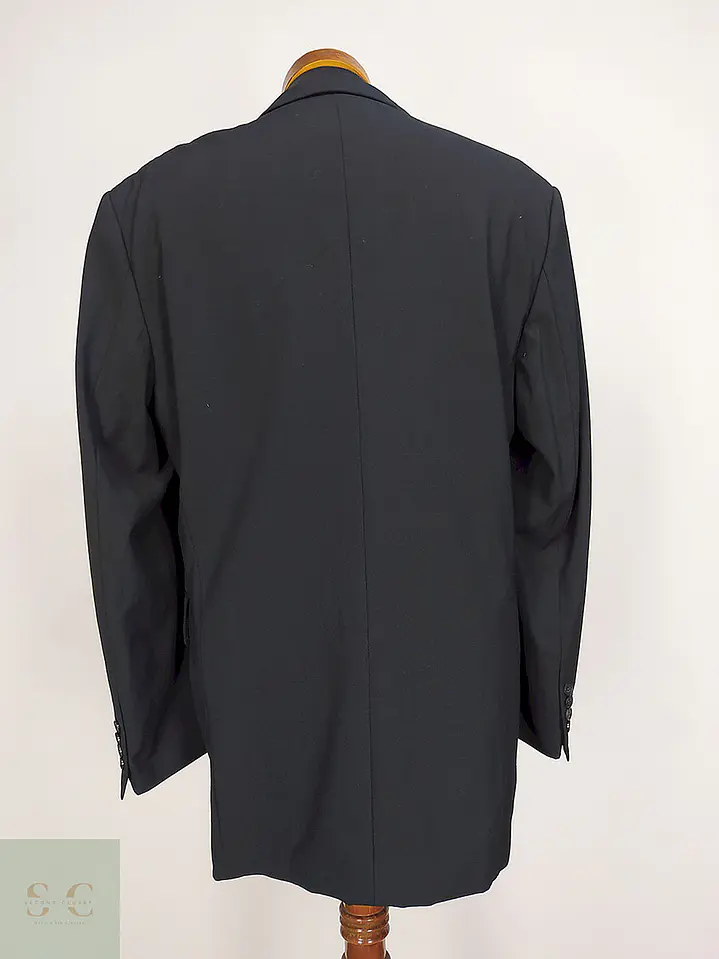 Blazer Jake Negro Lana Virgen Poliéster Elastano Talla L 11