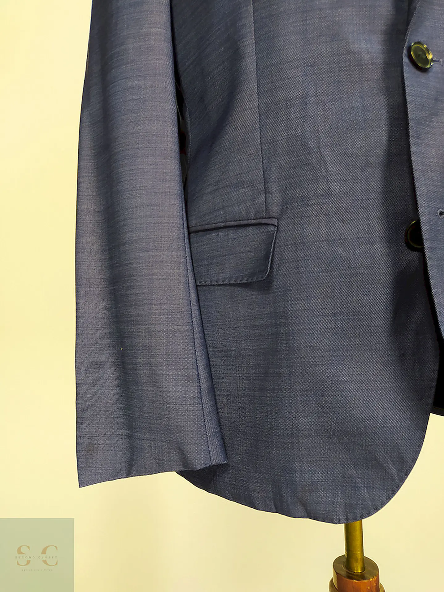 Blazer Hugo Boss Azul Lana Super 140 Angélico Italiano Talla SM 2