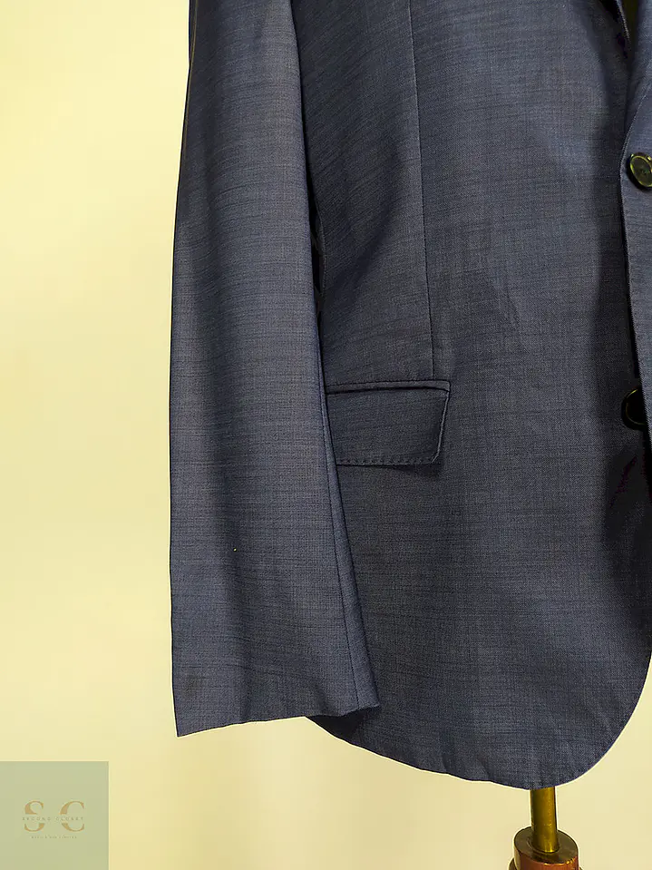 Blazer Hugo Boss Azul Lana Super 140 Angélico Italiano Talla SM 3