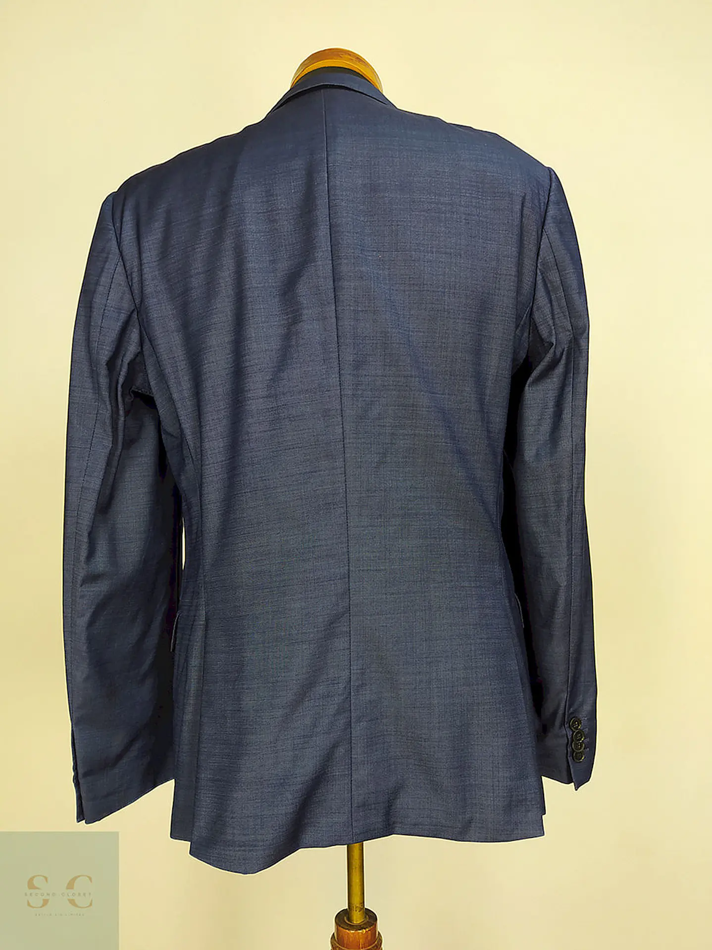 Blazer Hugo Boss Azul Lana Super 140 Angélico Italiano Talla SM 16