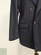 Blazer Desing Vip Azul Rayas Cruzado Lana Poliéster Talla L - Miniatura 2