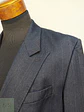 Blazer Desing Vip Azul Rayas Cruzado Lana Poliéster Talla L - Miniatura 7