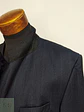 Blazer Desing Vip Azul Rayas Cruzado Lana Poliéster Talla L - Miniatura 8