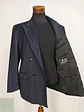 Blazer Desing Vip Azul Rayas Cruzado Lana Poliéster Talla L - Miniatura 10