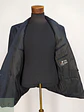 Blazer Desing Vip Azul Rayas Cruzado Lana Poliéster Talla L - Miniatura 11