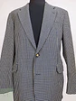 Blazer Atelier Torino Dorado Azul Cuadros 100% Lana Virgen Talla L - Miniatura 4