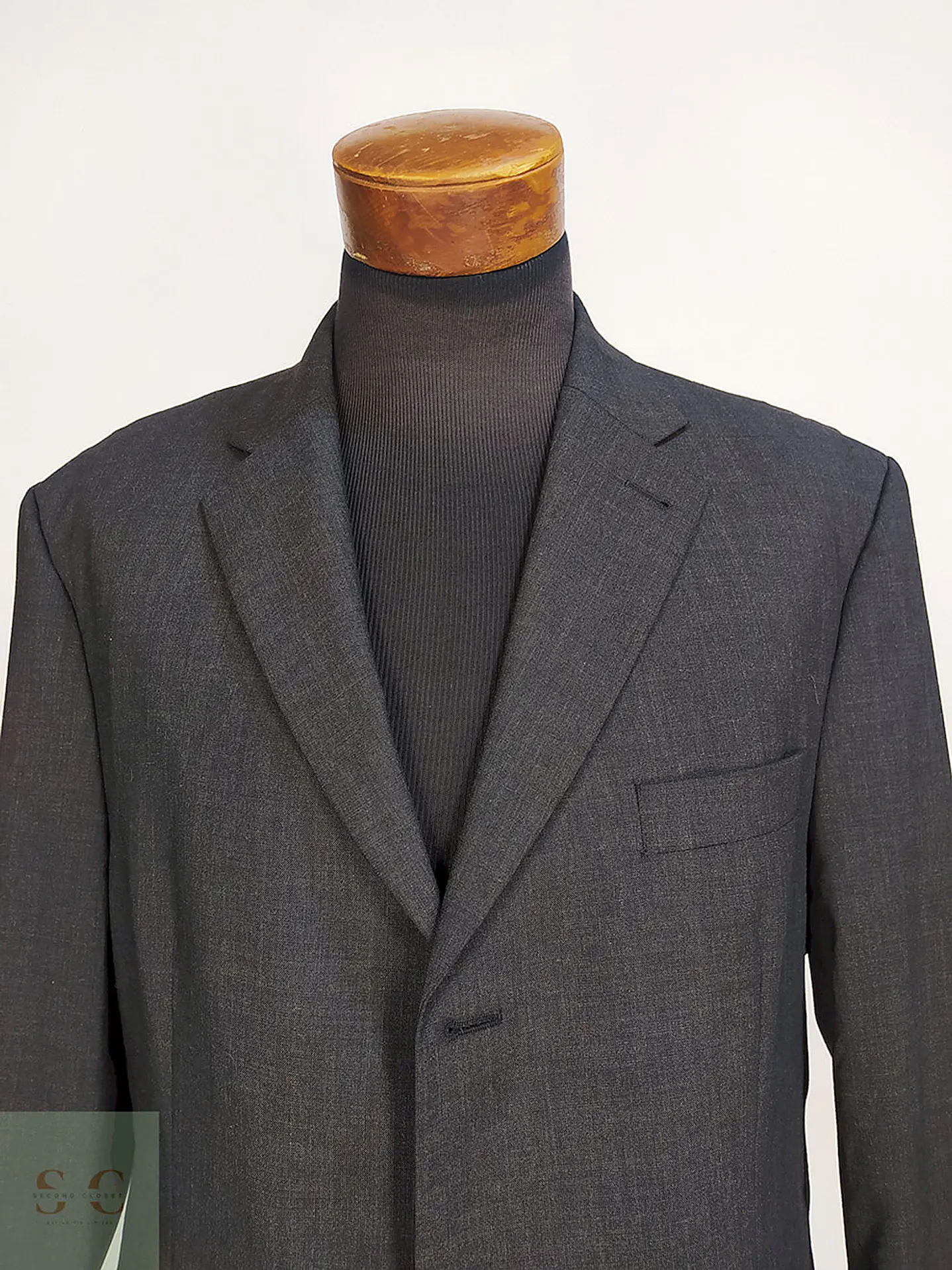Blazer Giorgio Plomo Lana Virgen Poliéster Talla XL 5