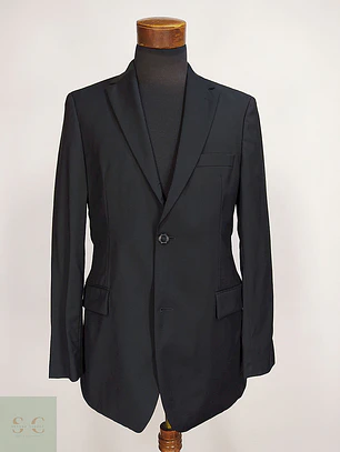 Blazer Hugo Boss Negro 100% Lana Virgen Talla M