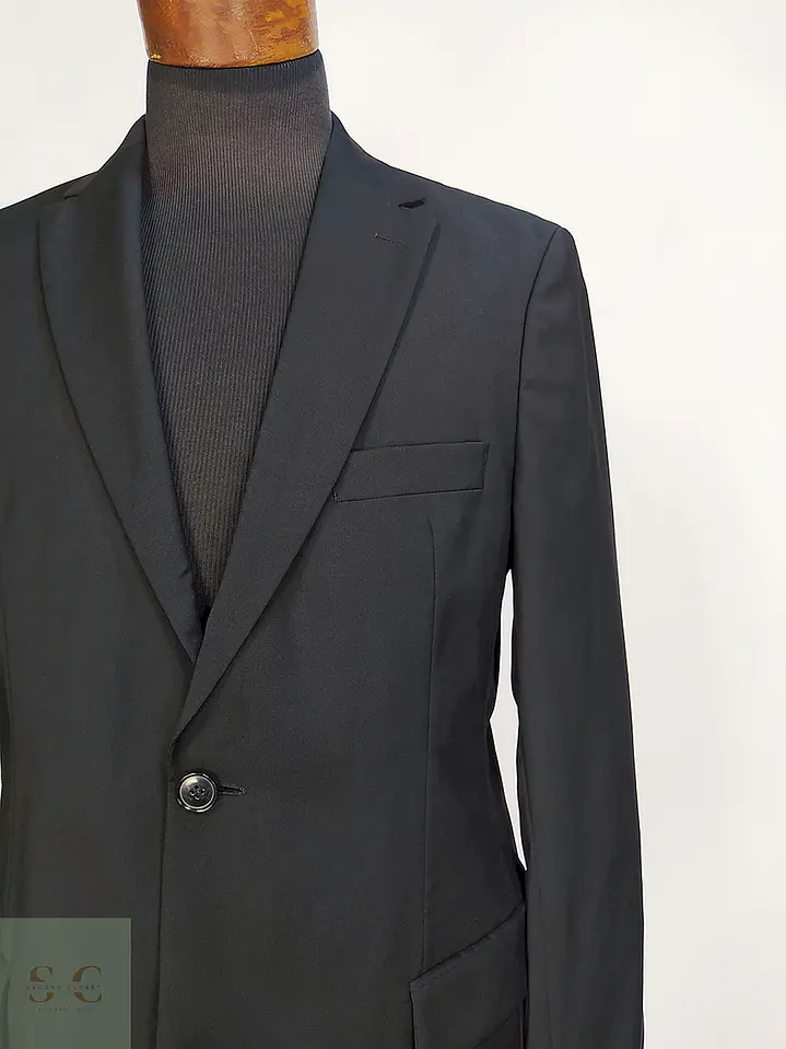 Blazer Hugo Boss Negro 100% Lana Virgen Talla M 4