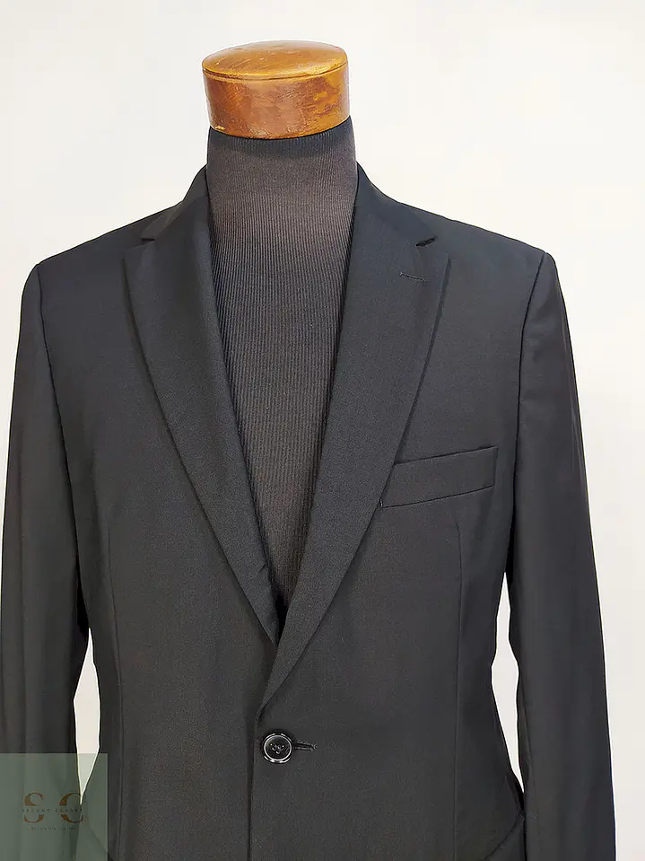Blazer Hugo Boss Negro 100% Lana Virgen Talla M 5