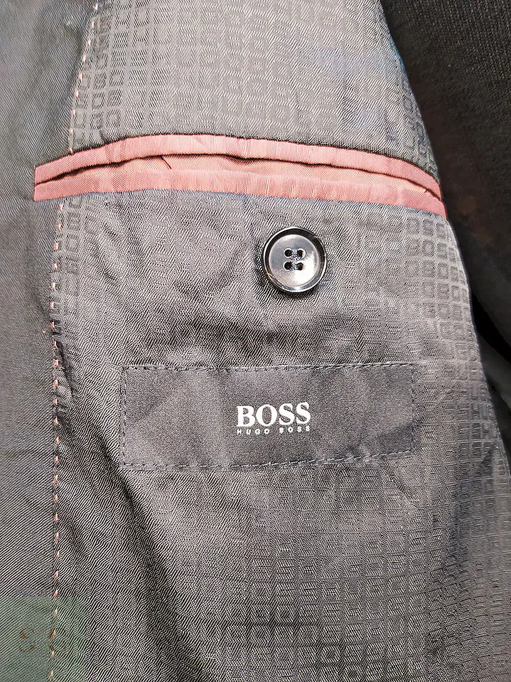 Blazer Hugo Boss Negro 100% Lana Virgen Talla M 12