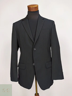 Blazer Biaggini Plomo Rayas Talla M