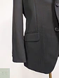 Blazer Biaggini Plomo Rayas Poliéster Viscosa Talla M - Miniatura 2