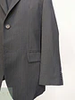 Blazer Biaggini Plomo Rayas Poliéster Viscosa Talla M - Miniatura 3