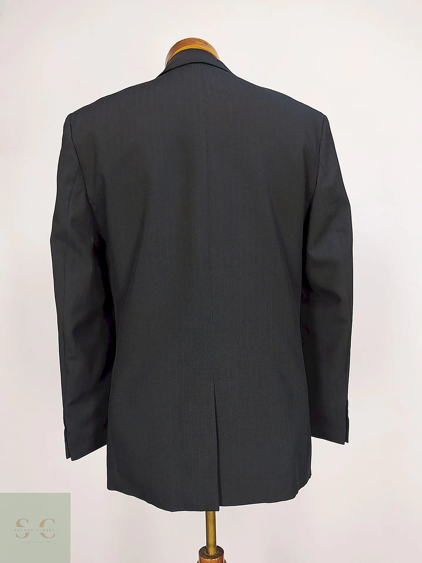 Blazer Biaggini Plomo Rayas Poliéster Viscosa Talla M 12