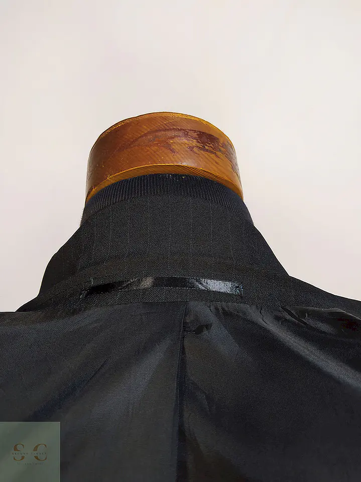Blazer Biaggini Plomo Rayas Poliéster Viscosa Talla M 13