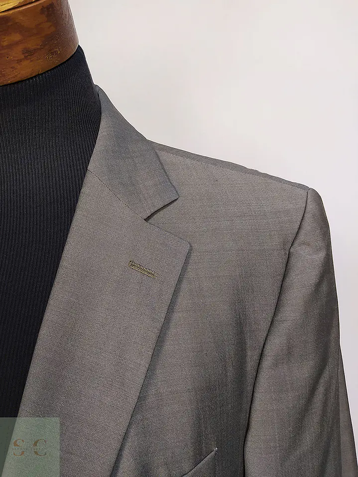 Blazer Strellson Café 100% Lana Virgen Super 100 Natural Stretch Talla L 6