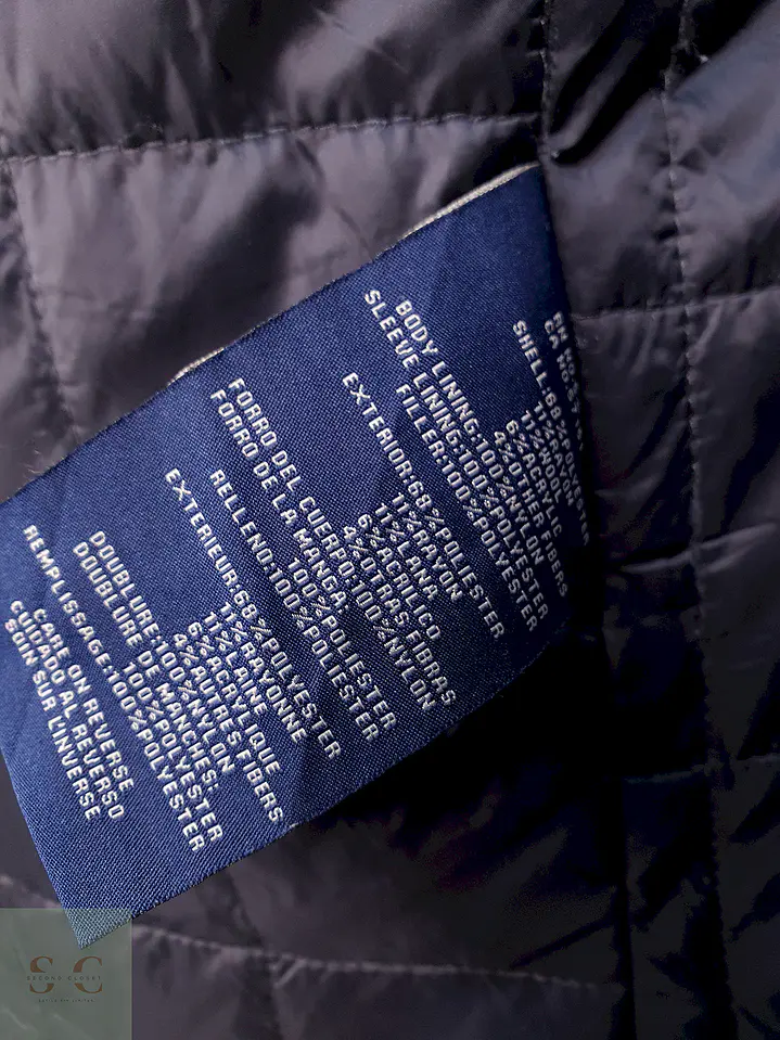 Abrigo Chaquetón Dockers Negro Mezcla Lana Talla M 12