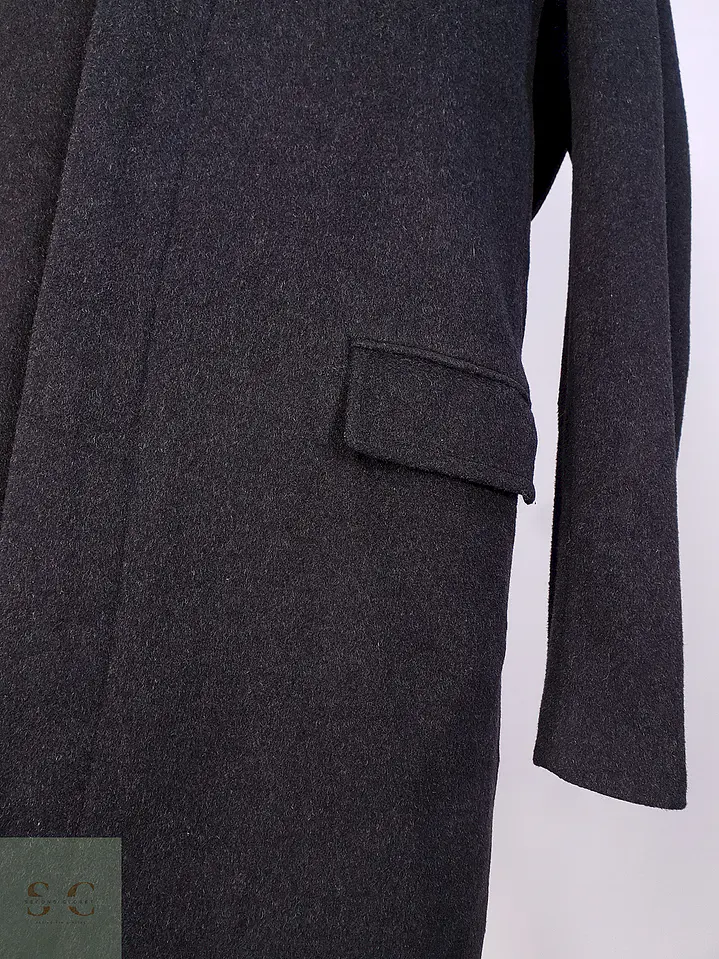 Abrigo Plomo Banana Republic Lana Cashmere Talla ML 7