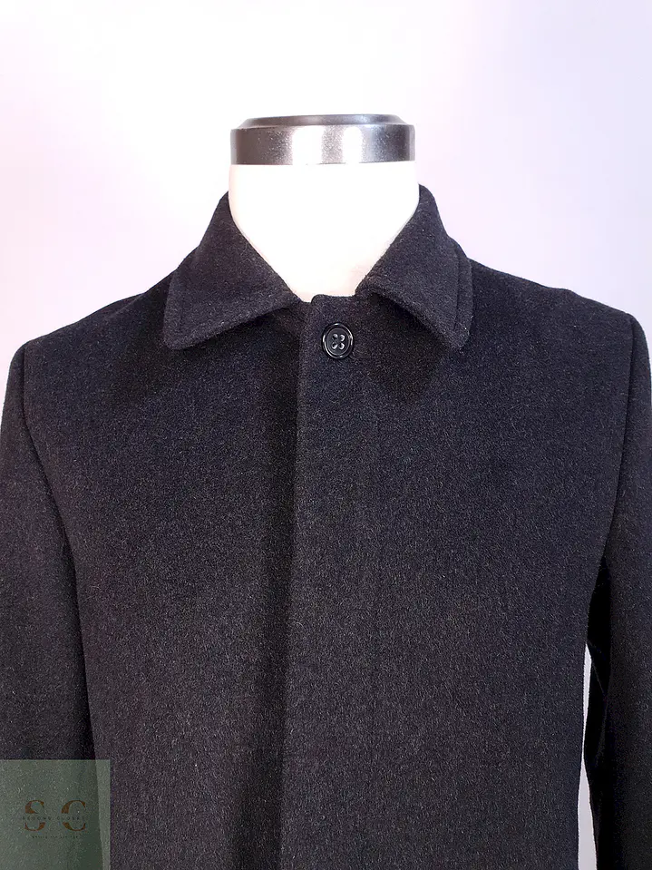 Abrigo Plomo Banana Republic Lana Cashmere Talla ML 3