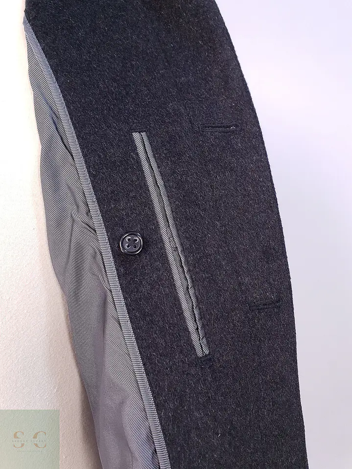Abrigo Plomo Banana Republic Lana Cashmere Talla ML 9