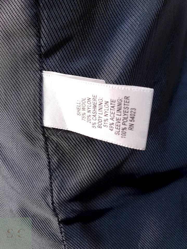 Abrigo Plomo Banana Republic Lana Cashmere Talla ML 14