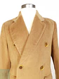 Abrigo Largo Cruzado Camel Italiano 100% Lana Virgen Talla M - Miniatura 3