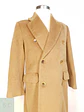 Abrigo Largo Cruzado Camel Italiano 100% Lana Virgen Talla M - Miniatura 5