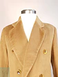 Abrigo Largo Cruzado Camel Italiano 100% Lana Virgen Talla M - Miniatura 12