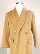 Abrigo Largo Cruzado Camel Italiano 100% Lana Virgen Talla M - Miniatura 14