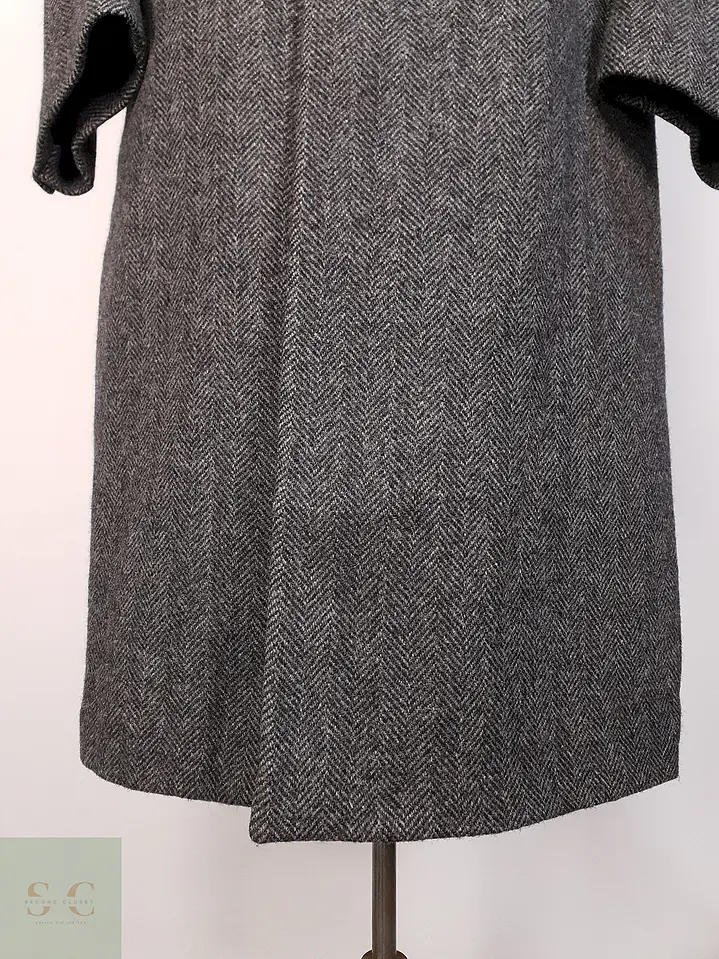 Abrigo Vintage GFOX Plomo 100% Lana Virgen Talla L 2