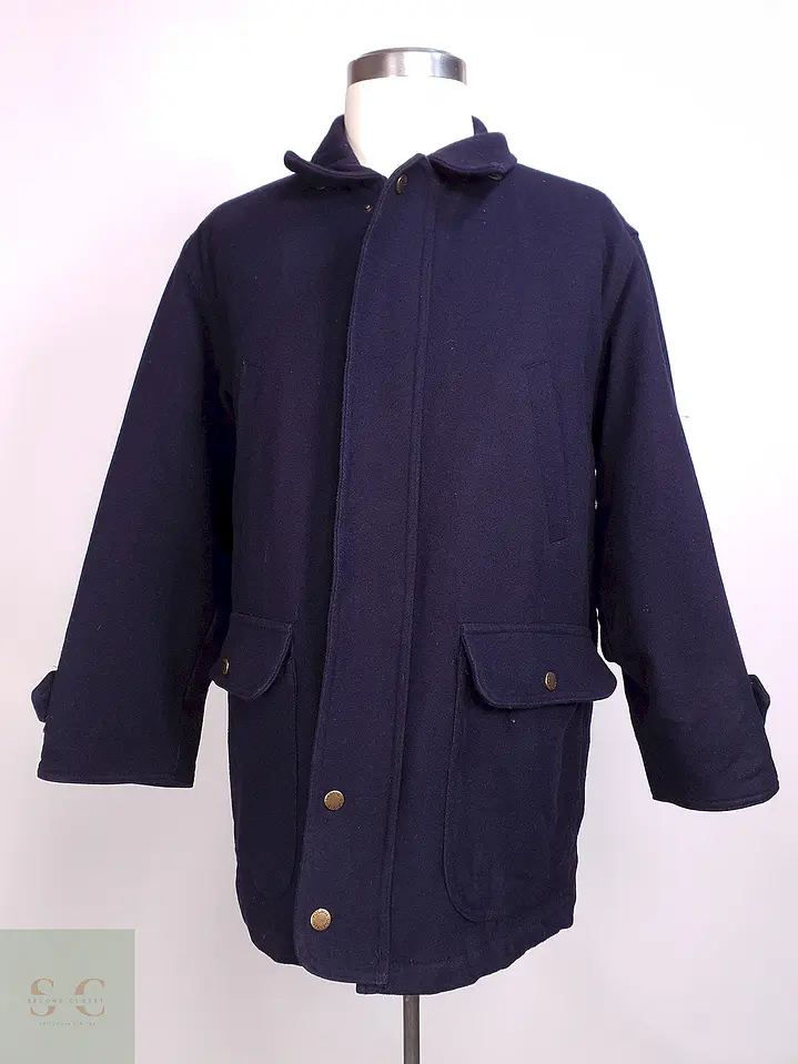 Abrigo Chaquetón Azul Polbot Lana Talla 2XL 2